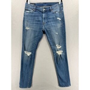 Abercrombie‎ & Fitch Jeans Mens 33x32 Flex Super Slim Stretch Destroyed Ripped